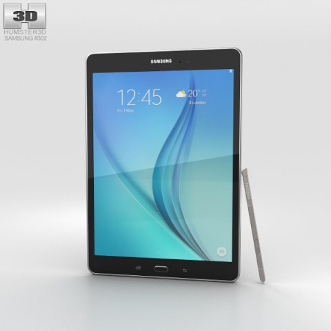 Samsung Galaxy Tab A 9 S Pen Smoky Titanium 3D Model