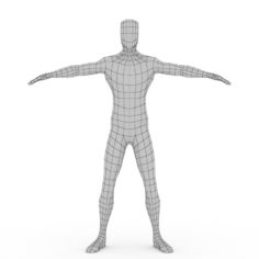 Male Body Base Mesh 3D Model