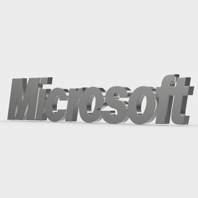 Microsoft logo 3D Model