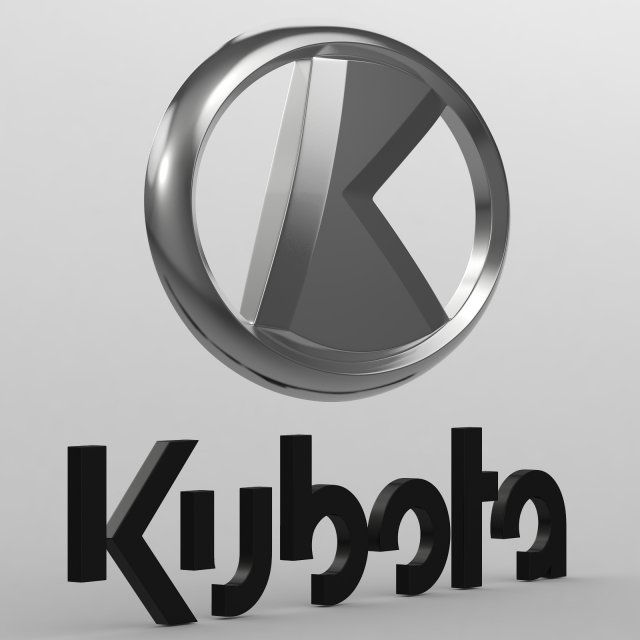 Kubota logo 3D Model