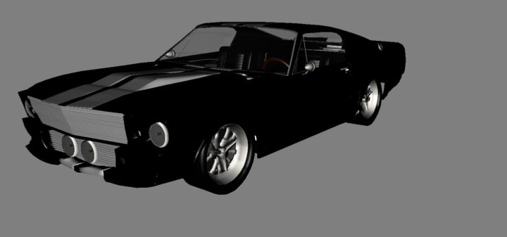 3D GT 500 Mustang 3D Model