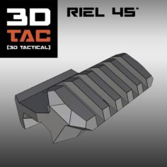 3DTAC – 45° Rail 3D Print Model