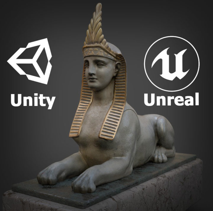 Sphinx sculpture 3D Model