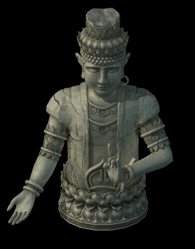 Huaihe Sculpture – Buddha 01 3D Model