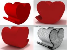 3D Soft Heart model Free 3D Model