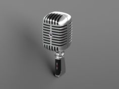 Retro microphone 3D Model