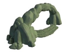 Cartoon Forest – Stone Arch 01 3D Model