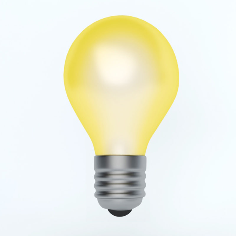 LIGHTBULB icon 3D Model
