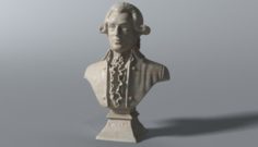 Mozart Bust 3D Model