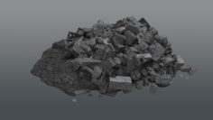 Ruin Debris Kit – Rubble Pile A 3D Model