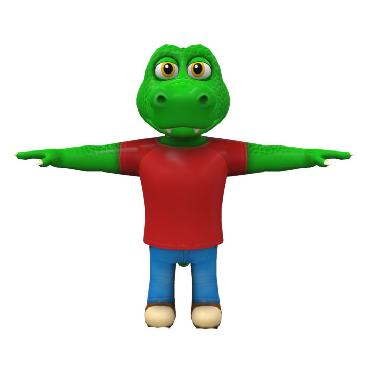 Alex Alligator 3D Model
