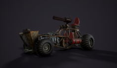 Post apocalypse buggy 3D Model