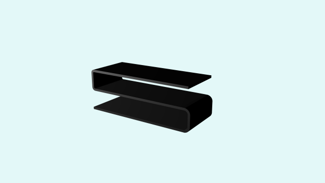 Table in the form of a letter S 3D Model