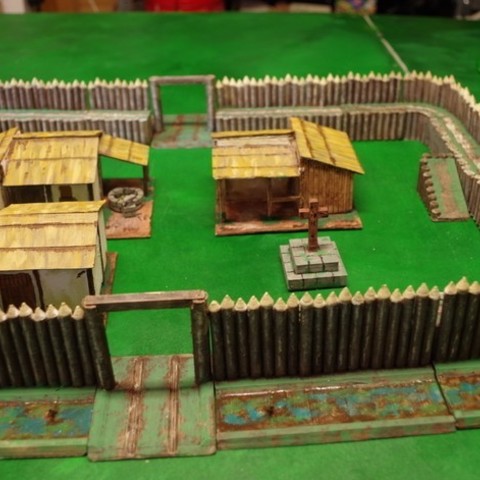 Saxon Burh Market 3D Print Model