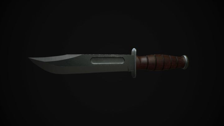 Knife 3D 3D Model