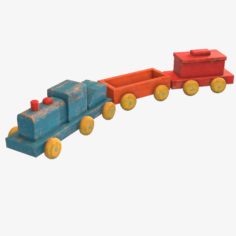 Old Toy Train model 3D Model