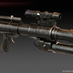 CJ-9 bo-rifle  3D Print Model