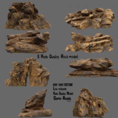 Desert rock 3D Model
