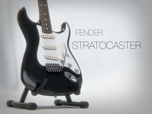 Stratocaster 3D Model