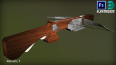 Medieval CrossBow HighPoly 3D Model