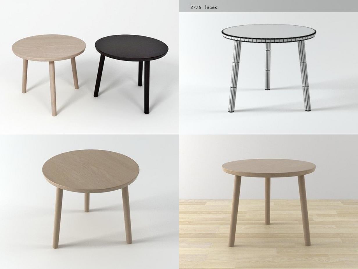 Hiroshima side table 3D Model