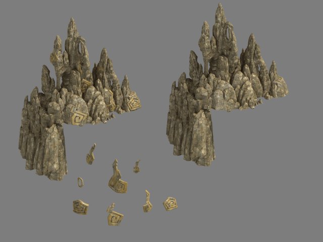 Kunlun – rocks 3D Model