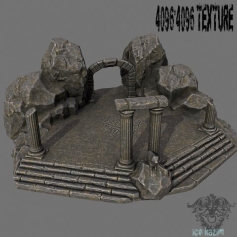 Temple 3D Model