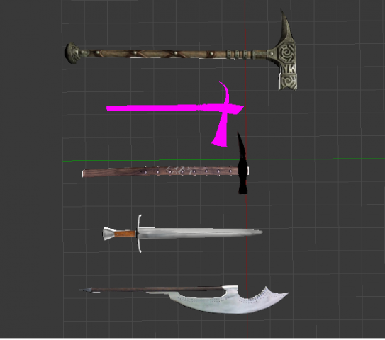 Medival weapons set Free 3D Model