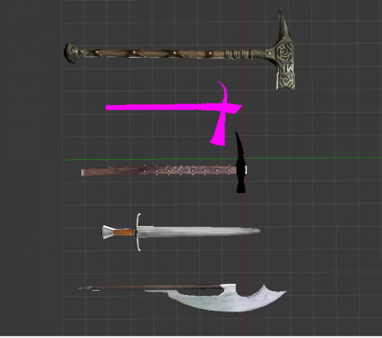 Medival weapons set 3D Model