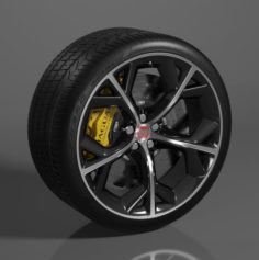 Jaguar F-Type R Wheel 3D Model