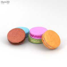 French Macarons 3D Model