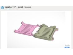 Quick release for Raspberry Pi Case 3D Print Model