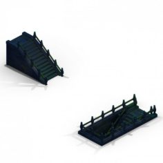 Lei pagoda – stairs 06 3D Model