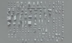 Kit bash211 pieces – part-4 3D Model