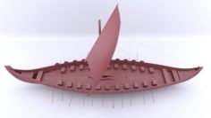 Viking Ship 3D Model