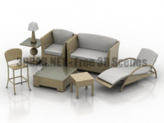 Rattan furniture 3D Collection