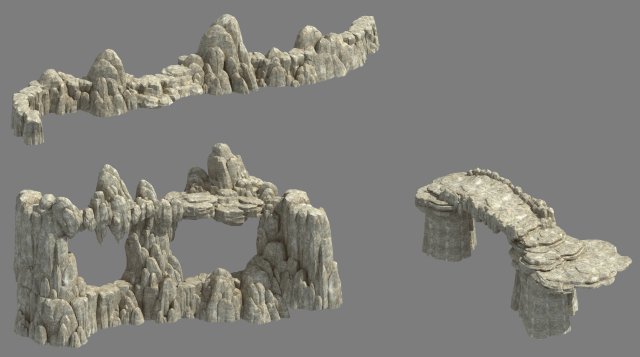 Kunlun Mountains – Mountain 01 3D Model