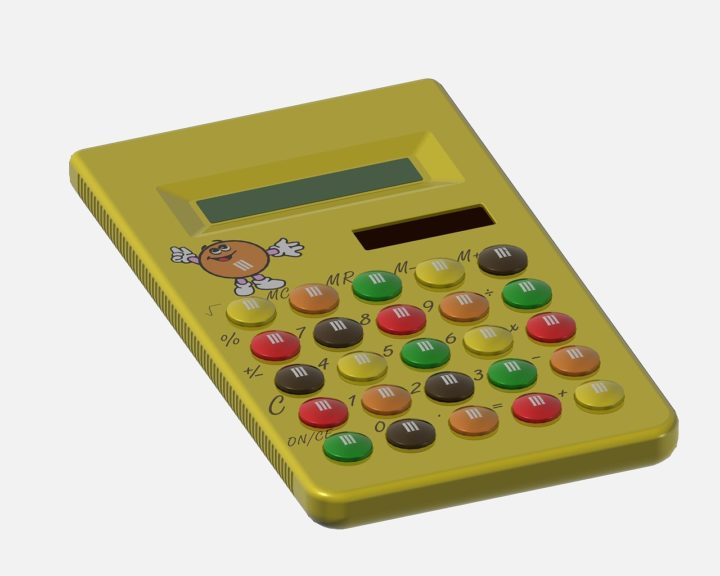 M&M calculator 3D Model