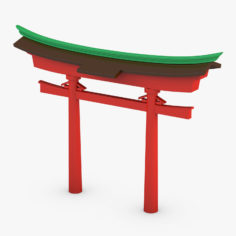 Japan Gate 3D Model