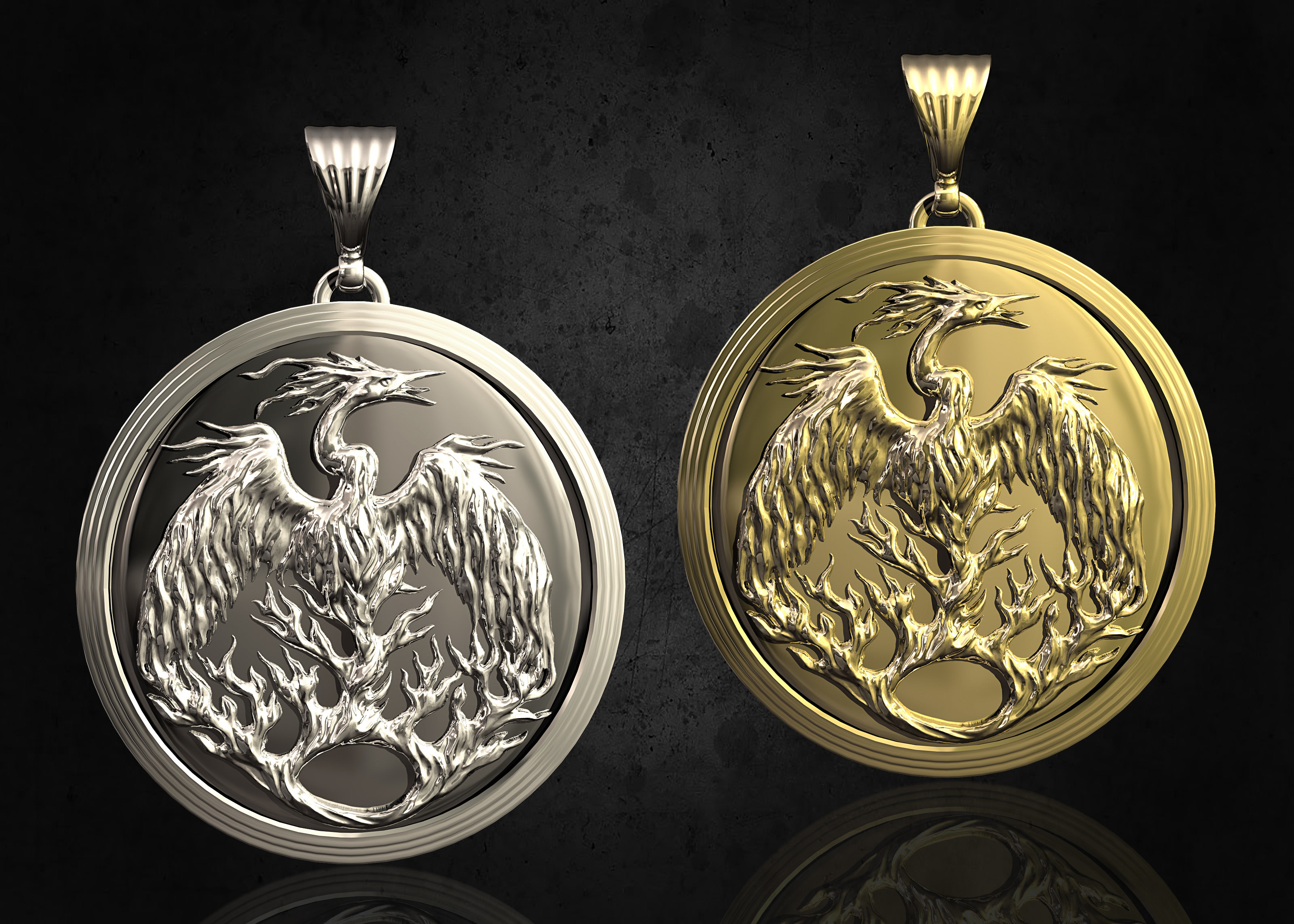 Phoenix pendant 3D Model