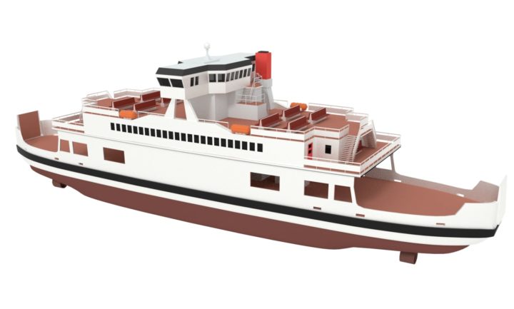 Ferry 3D model 3D Model