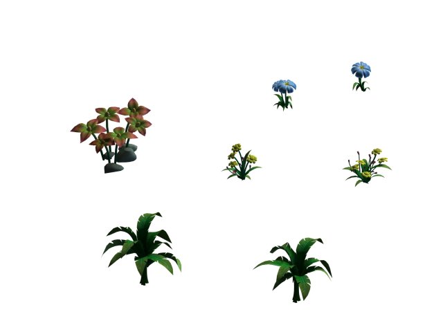Cartoon Forest – Plant 33 3D Model