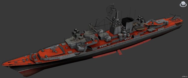 Kara-class cruiser 3D Model