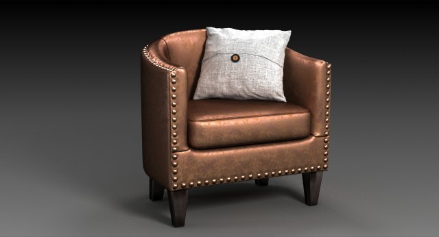 Harlow Arm Chair 3D Model