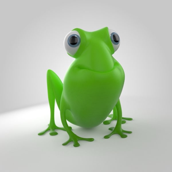 3D Frog 3D Model 