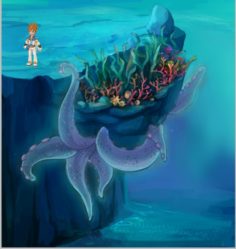 Cartoon Underwater City – Jellyfish 01 3D Model