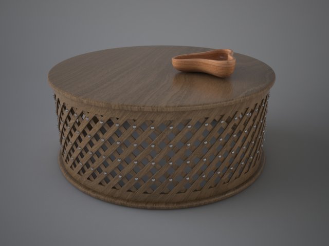 Circular Tea Table 3D Model
