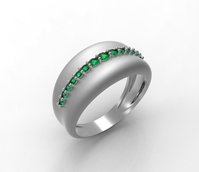 Ring esmeralds 3D Model