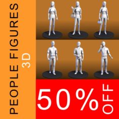 People figures 3D Model