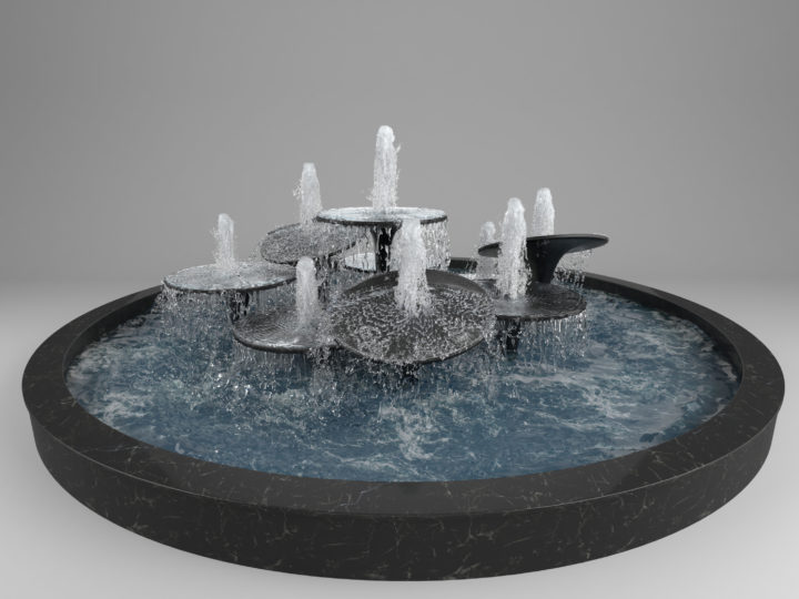 3D Fountain 3D Model